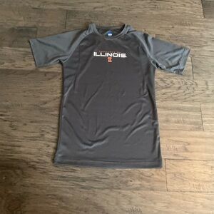 Men’s Gray NCAA Illinois Athletic Tee - Size Small